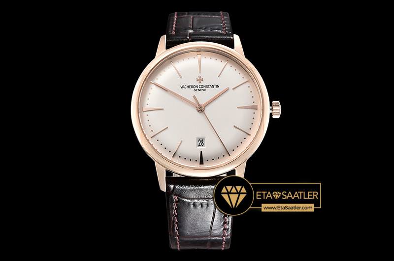 Vacheron Constantine Patrimony 85150 Pembe Alt n Kasa Beyaz Kadran ETA